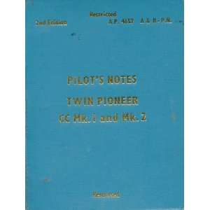  Twin Pioneer Aircraft Pilots Notes Manual Sicuro Publishing Books