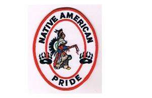 NATIVE AMERICAN PRIDE, Embroidery Patch, Harley, #1267  