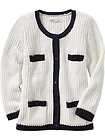 NEW WOMENS FASHION CROPPED IVORY BUTTON CARDIGAN 8 14  