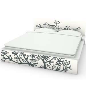   Birds in the tree Decal for IKEA Malm Bed Front & Back