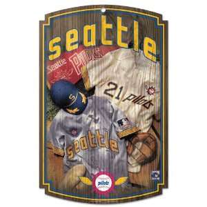 Seattle Pilots Sign   Wood Style 