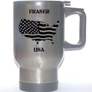  US Flag   Fraser, Michigan (MI) Stainless Steel Mug 