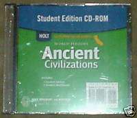   World History 6th Grade 6 Ancient Civilizations CD 0030420946  