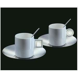    Mono Doppio Espresso Cups Spiral Design Set of 2