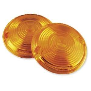 Chris Products Flat Turn Signal Assemblies   Replacement Lenses Amber 