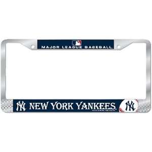  New York Yankees License Plate Frame   Chrome Sports 