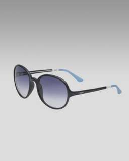 Classic 201 Sunglasses, Black/Light Blue