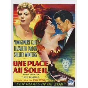  A Place in the Sun Poster Movie Belgian 27x40