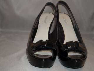 New Nine West LoveKnot Black High Heel Shoe Size 12  