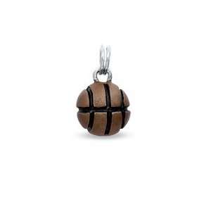   Enamel Basketball Charm in Sterling Silver BRACELETS/BANGLES Jewelry