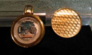   or Ladys Black Dial/Black Hills Gold LE MANN R Quartz Pocket Watch