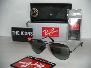 RAY BAN AVIATOR RB3025 002/37 55MM BLACK WITH FULL BLACK MIRROR SIZE 