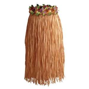  28 Grass Skirt with Orange/Purple Flowers Toys & Games