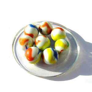 Larges Marbles   Marble PORCELAINE   Glass Marble diameter  25 mm.