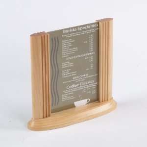  Table Menu Card Holder for 5 x 7 Sign, Wooden Construction 