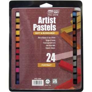   Square Artist Pastel Set, 24 Portrait Colors Arts, Crafts & Sewing