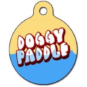  Doggy Paddle Pet ID Tag for Dogs and Cats   Dog Tag Art 
