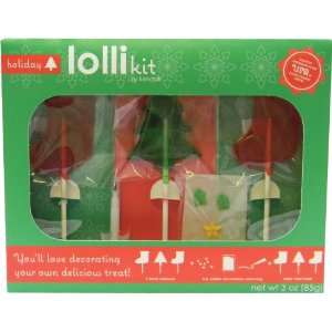 Cute Christmas Themed Decoratable Lollipops, Two Great Flavors Green 