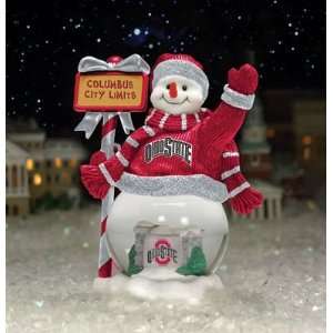 Ohio State Buckeyes Team City Limits Snowman NCAA College 