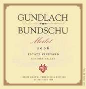 Gundlach Bundschu Rhinefarm Merlot 2006 