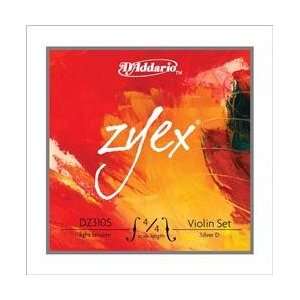  Daddario Zyex 4/4 Violin String Set Silver Light 