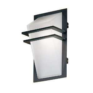 Eglo 83433A Park, Anthracite/Frosted Opal, 1 Light Wall Light Fixture