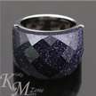 Luxury jewelry purple aventurine bold ring sz5~8 tr1231