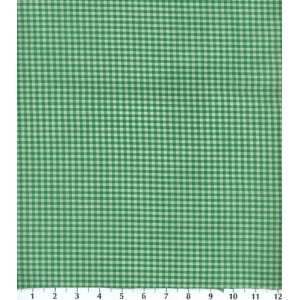 Homespun Fabric 1/8 Inch Kelly Green Check