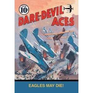  Vintage Art Eagles May Die   03883 7