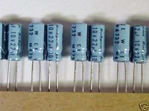 ELECTROLYTIC CAPACITOR RADIAL 22UF X 10V 25 PER PACK  