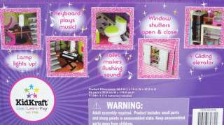   KidKraft Large Wood Dollhouse fits Barbie Doll House Kit + Furniture
