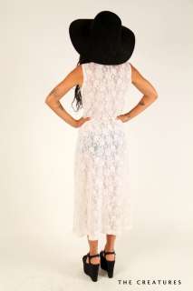   Crochet Lace Plunging Deep V Cutout Hippie Wedding Maxi Dress  