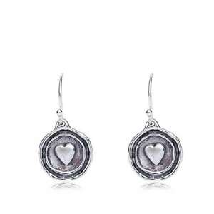  Layered Heart Earrings in Sterling Silver Jewelry