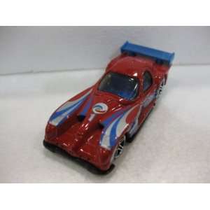  Red Formula One Style Racecar With Blue Fin Matchbox Car 