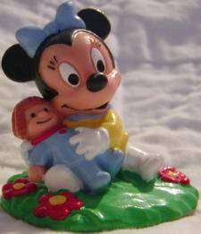 Baby Minnie Mouse with Doll Figurine MICKEY Mini Figure  