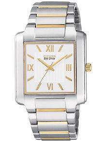 Citizen Mens Eco Drive Two Tone Watch BJ6434 58A NEW  