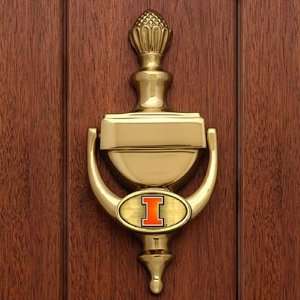    Illinois Fighting Illini Brass Door Knocker
