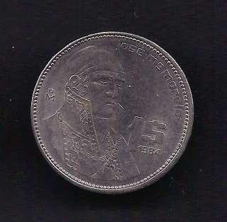 World Coins   Mexico 1 Peso 1984 Coin KM# 496  