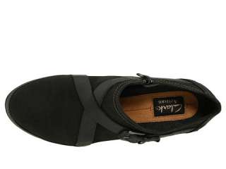 Clarks Womens GALLERY FONT Artisan Shoes BLACK New  