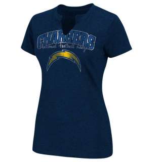San Diego Chargers Womens Champion Swagger II Navy T Shirt  