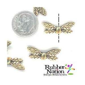   Wings Antique Gold Metal Beads 1 22mm 10pc Arts, Crafts & Sewing