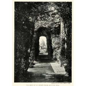   Aventine Hill Arches Biblical Peter Paul   Original Halftone Print