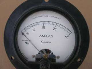 New Simpson 01020 Analog Panel AC Meter 0 25 Model 55  