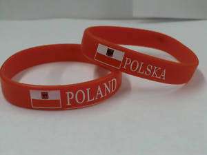 Poland Bracelet / Wrist Bands / Poland Flag / Polska  