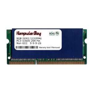  Komputerbay 8GB DDR3 PC3 10600 10666 1333MHz SODIMM 204 