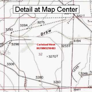   Map   Carlsbad West, New Mexico (Folded/Waterproof)