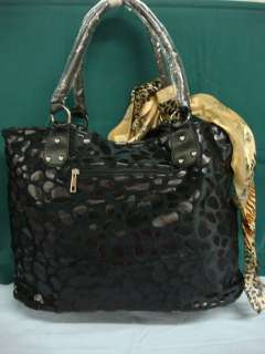 NWT Womens Handbag Purse Pocketbook Hobo Shoulder Bag Black #5  