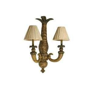 Fanimation The Islander Large Double Wall Sconce w/ Scalloped Palm 
