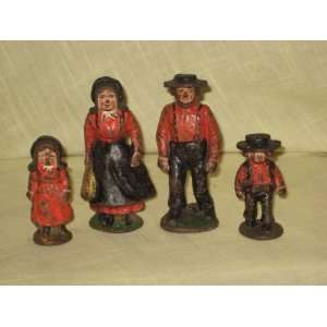  Amish Cast Iron Figurines (paint wear as in photos)