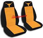 cool set of texas longhorn car seat covers black/orange,OTHER COLORS 